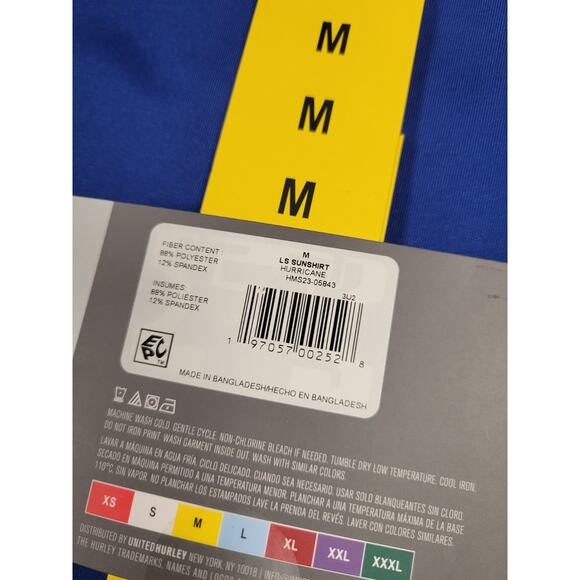 Hurley Sunny Side Hybrid Stretch Tagless UV T-Shirt Sunshirt Regular Fit M Lot 2 - Picture 5 of 5